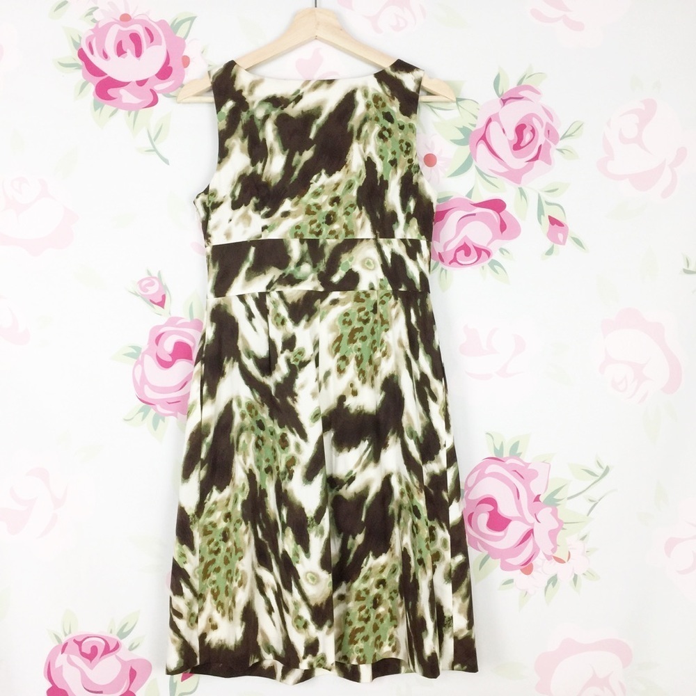 Banana Republic Printed Sheath Dress 2 Petite - Picture 5 of 8